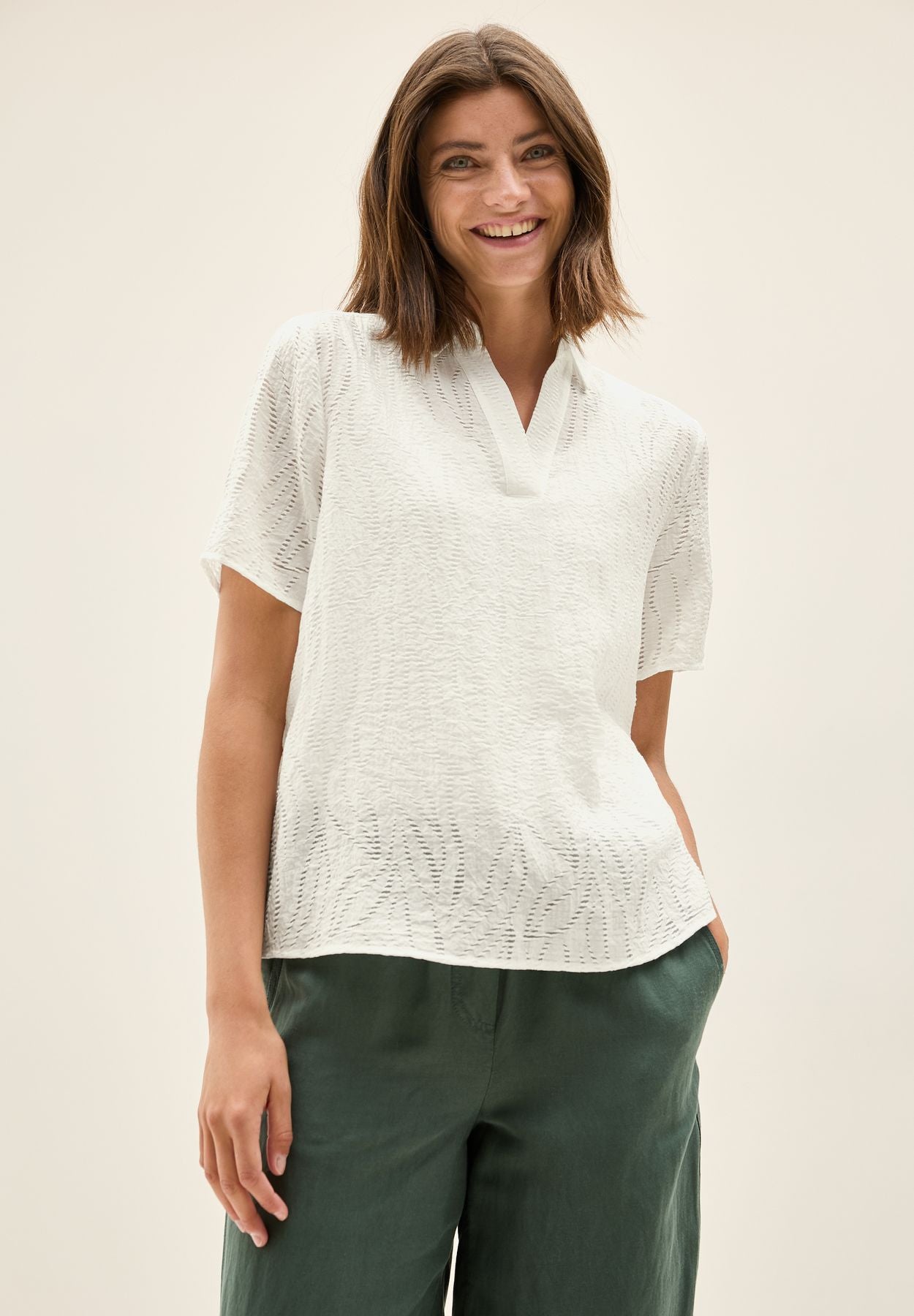 Blusenshirt mit Struktur