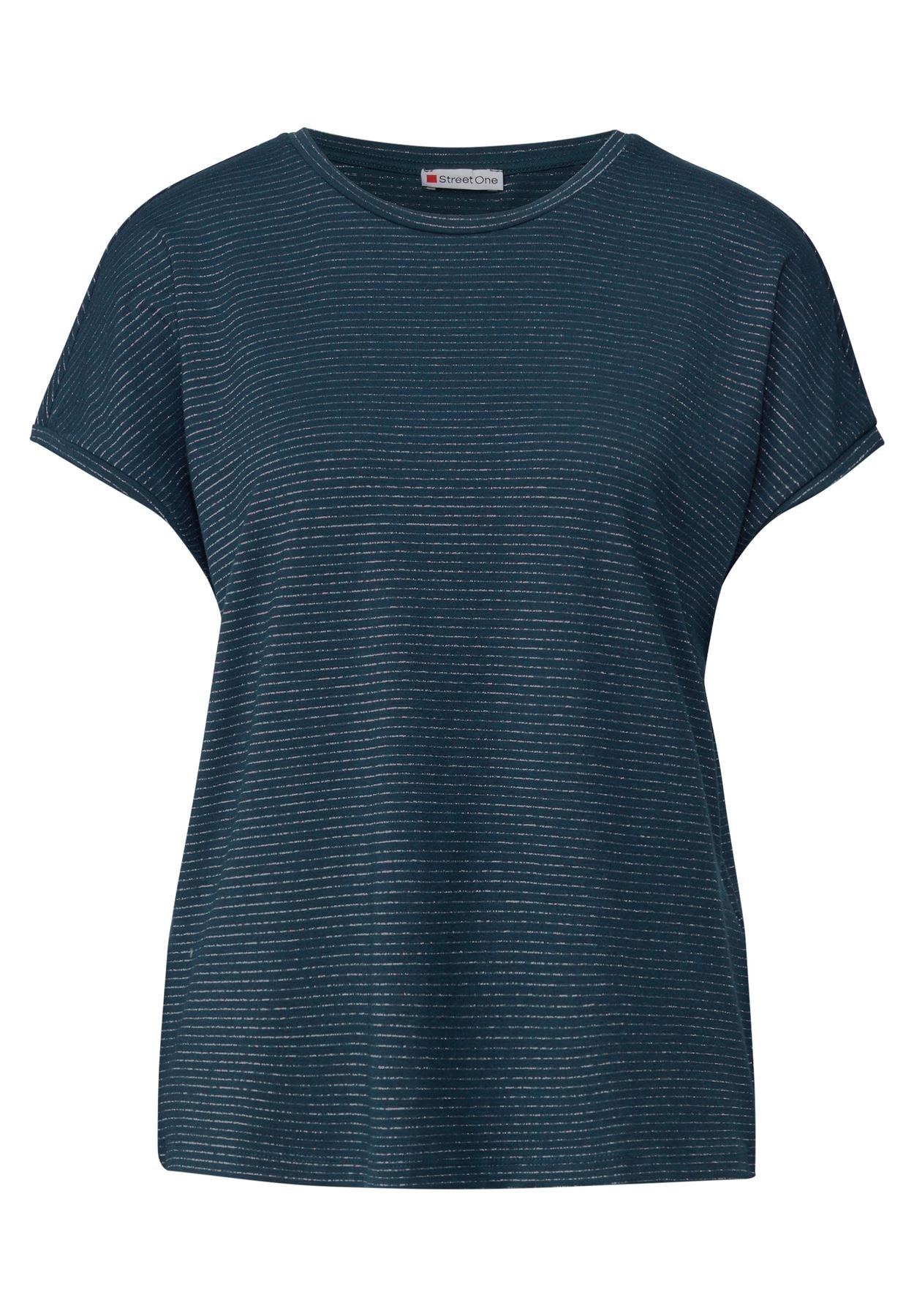 Shirt mit Glitzerstreifen