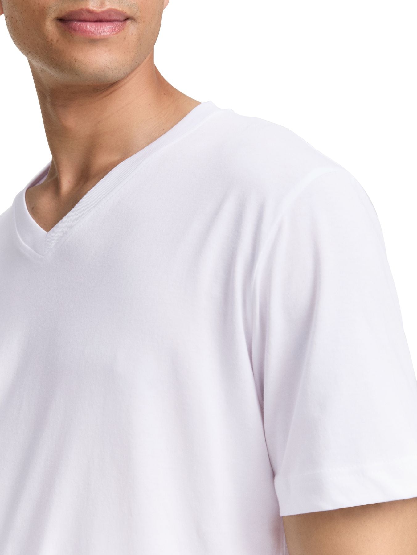 T-Shirts mit V-Ausschnitt im 2er-Pack
