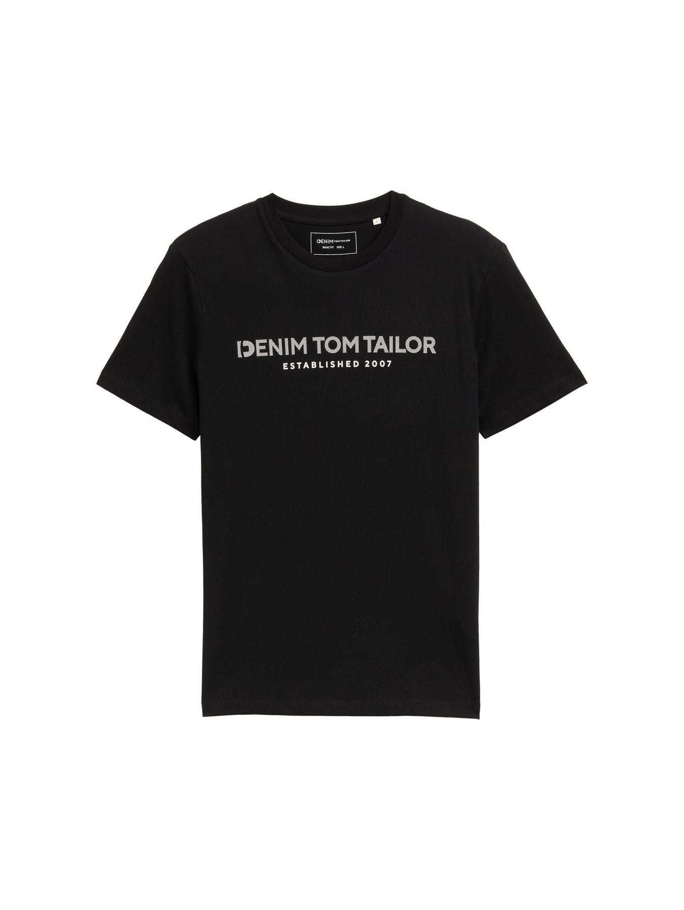 Basic T-Shirt mit Logo-Print