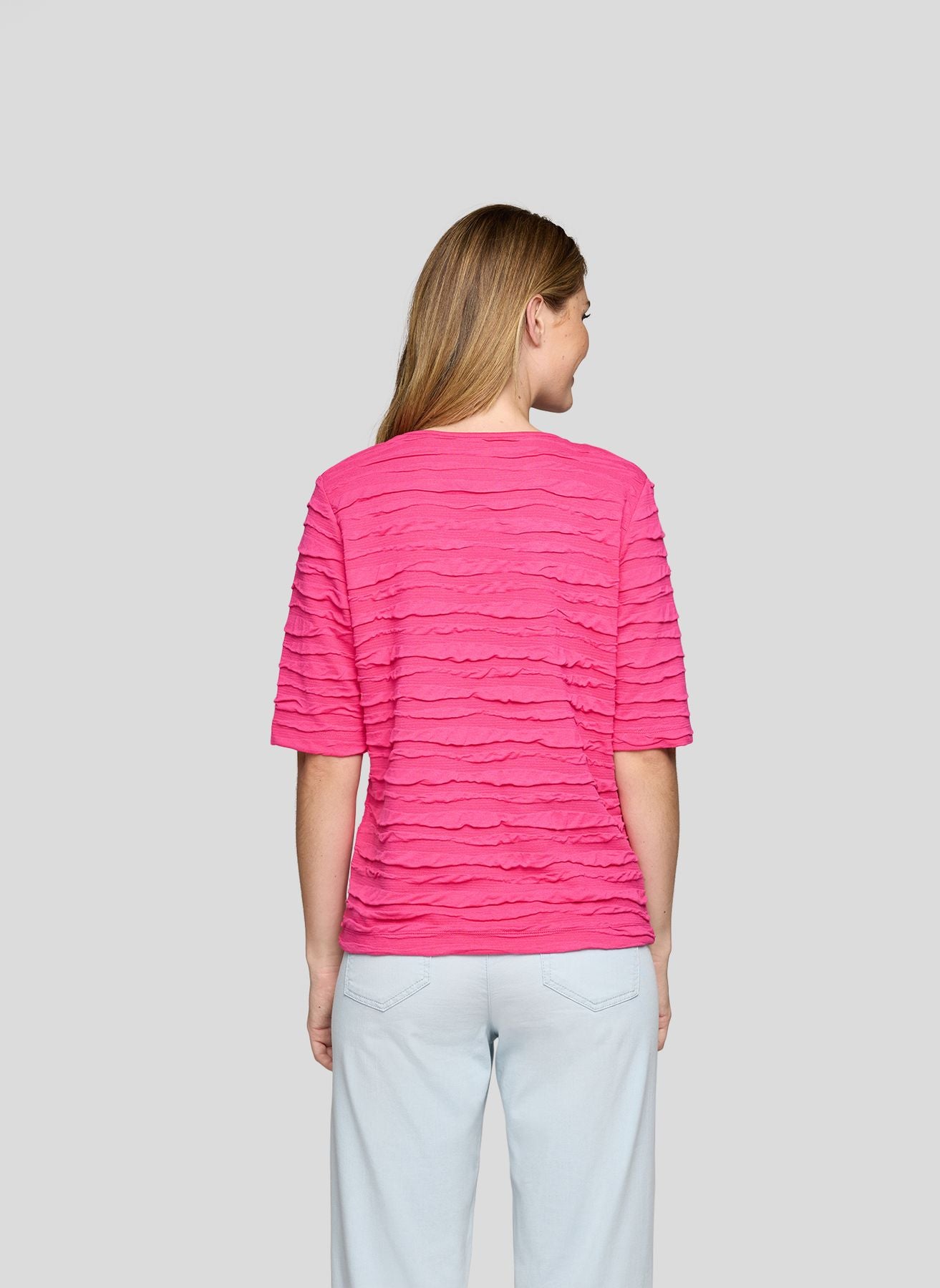 T-Shirt mit dezentem Strukturmuster