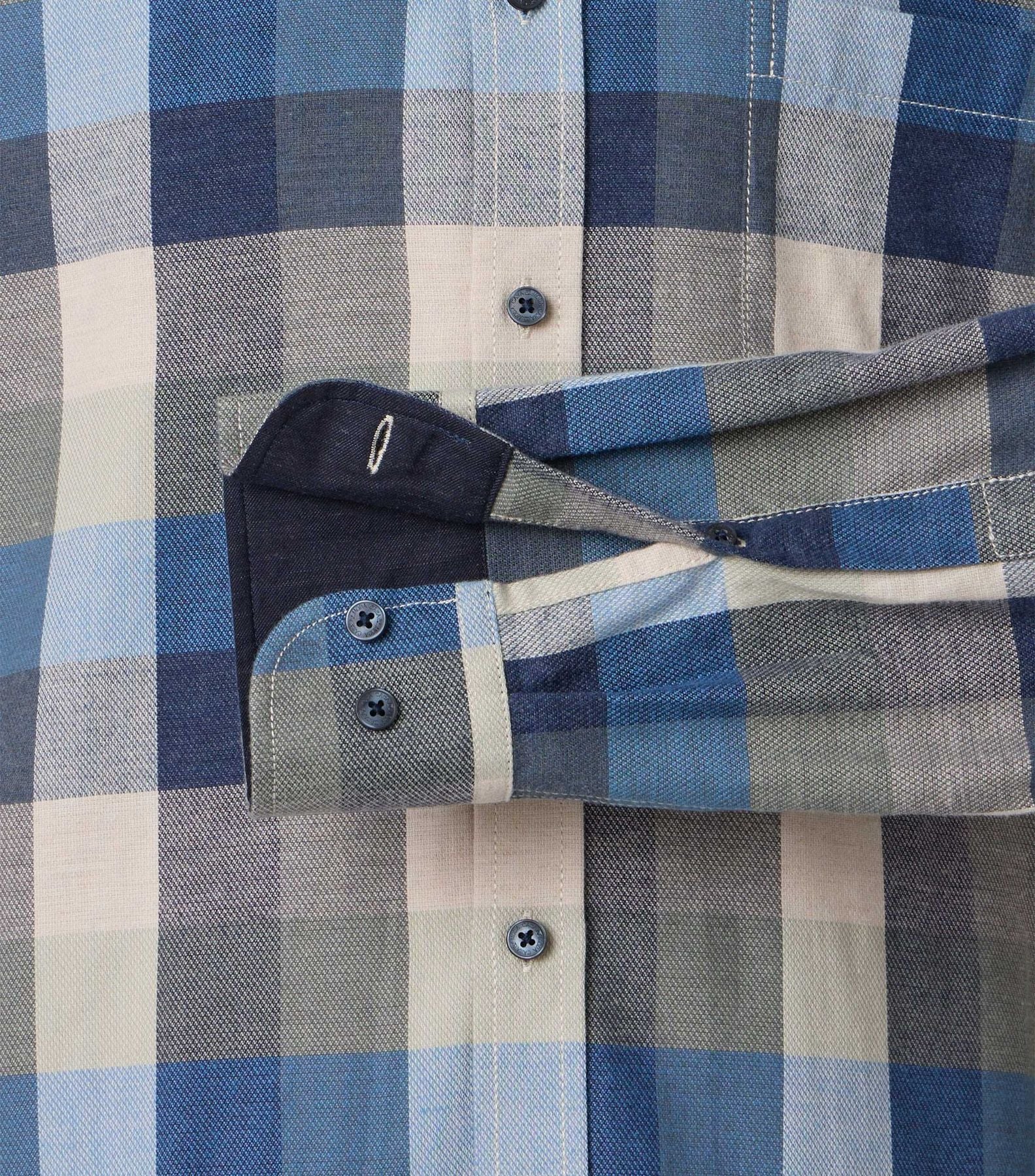 Freizeithemd in trendigem Blockkaro