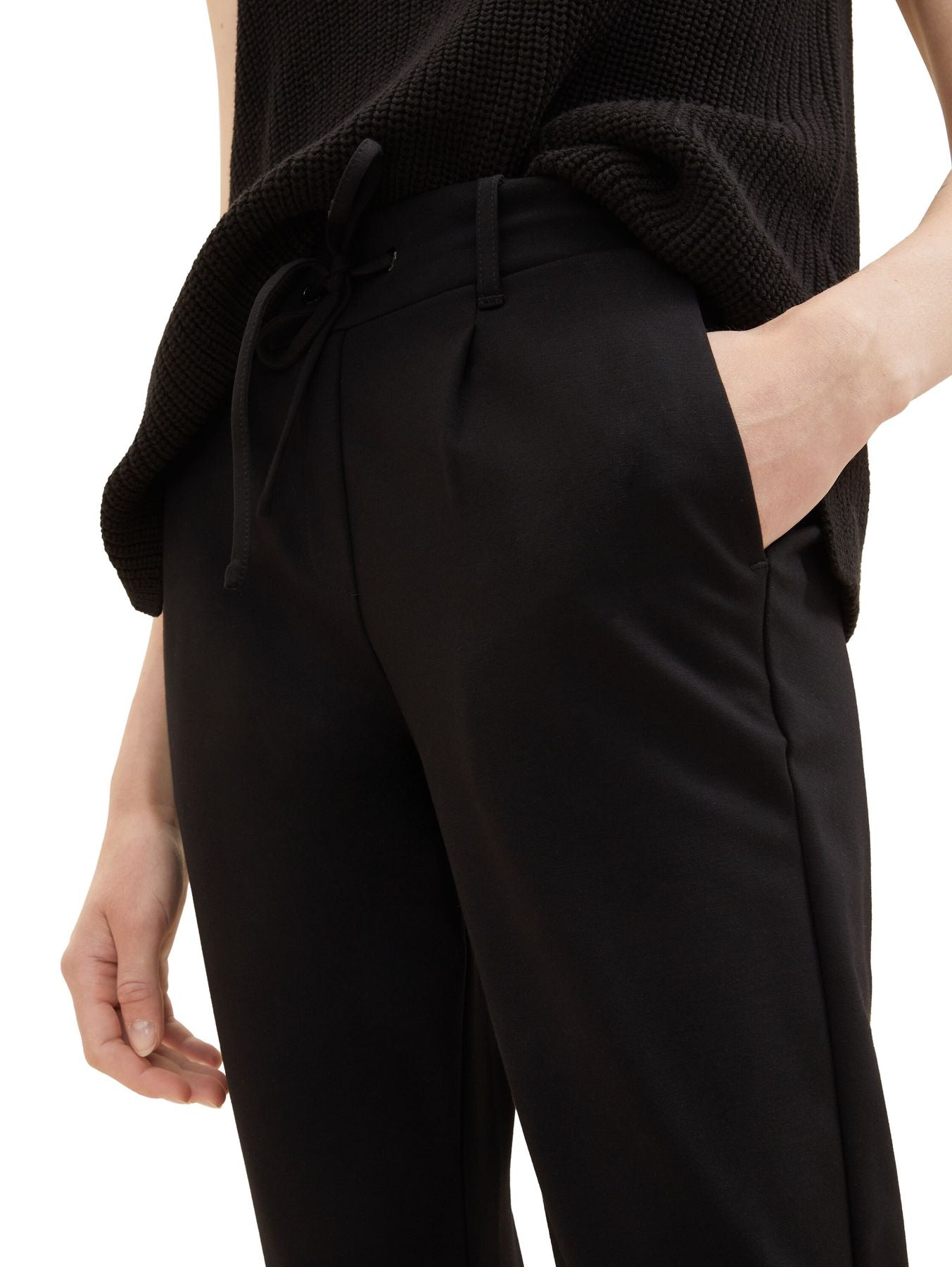 jersey loose fit pants ankle