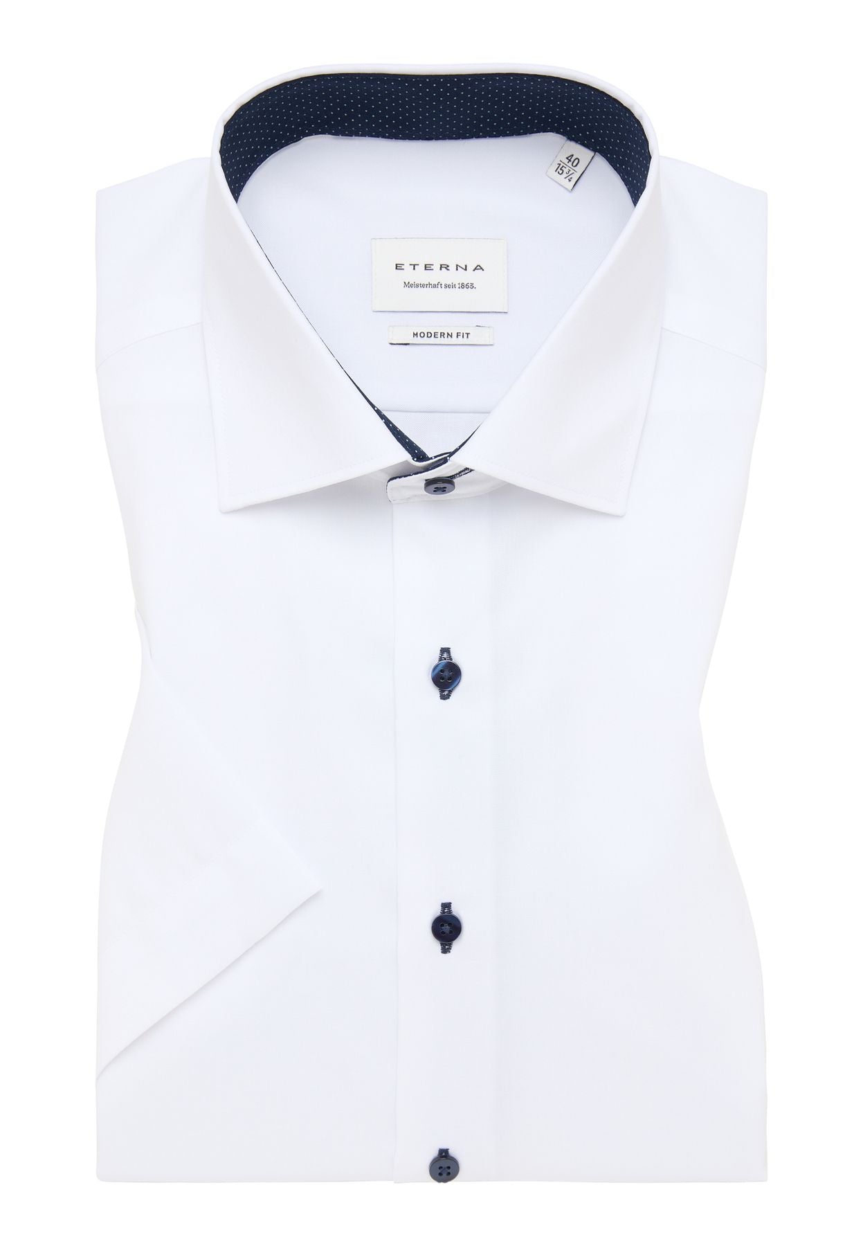 ETERNA KURZARM HEMD MODERN FIT PINPOINT