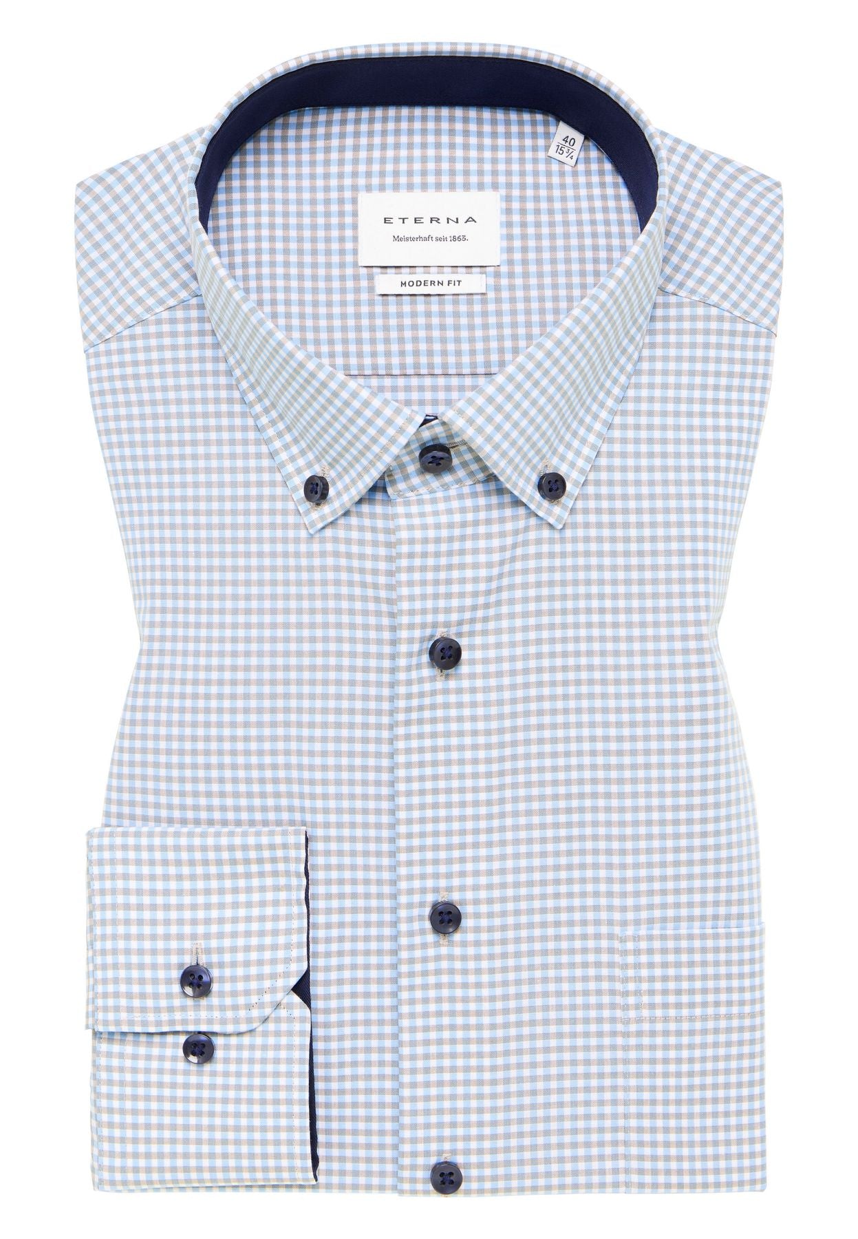 Hemd Popeline Langarm