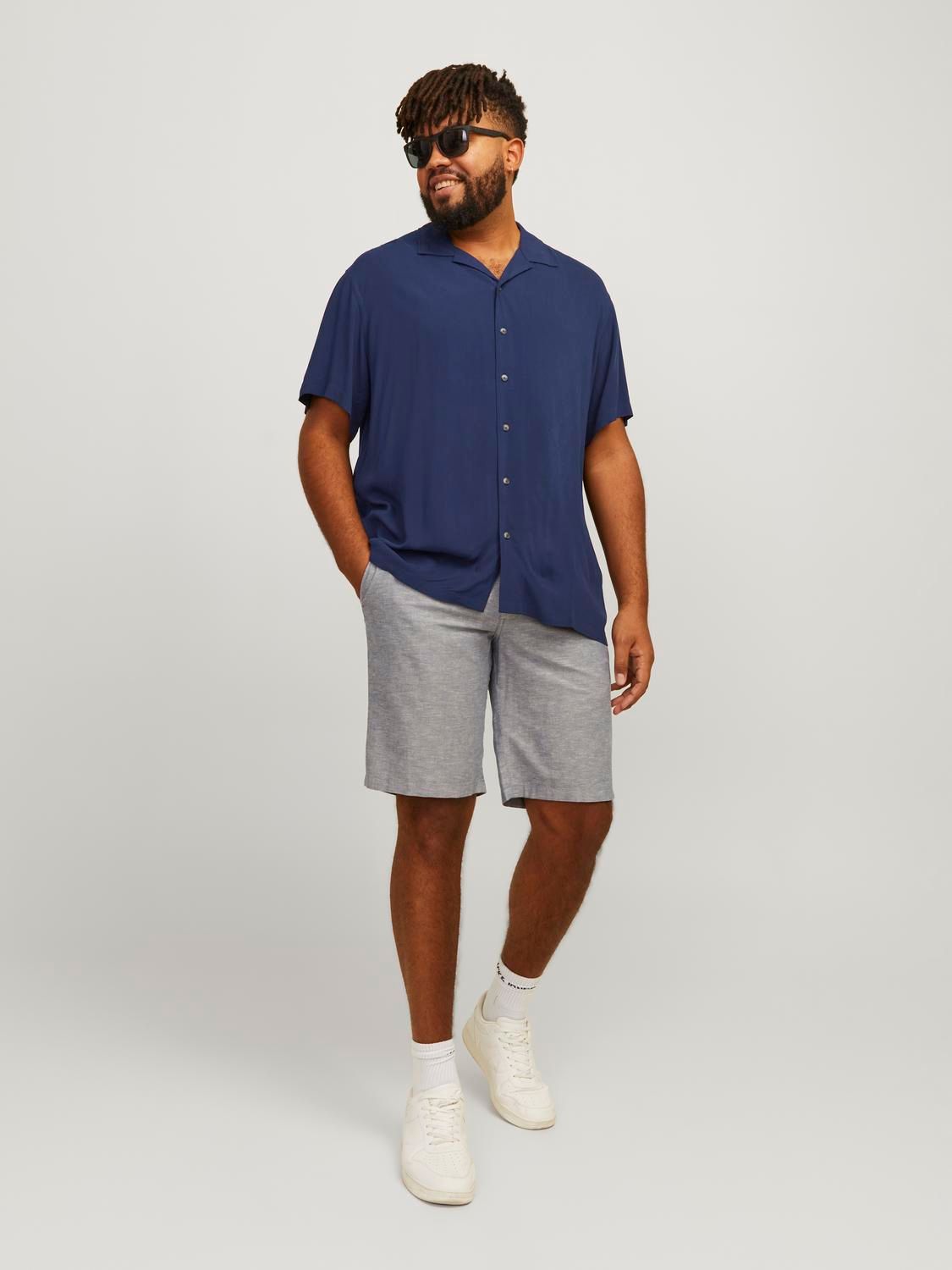 JJEJEFF SOLID RESORT SHIRT SS SN PLS