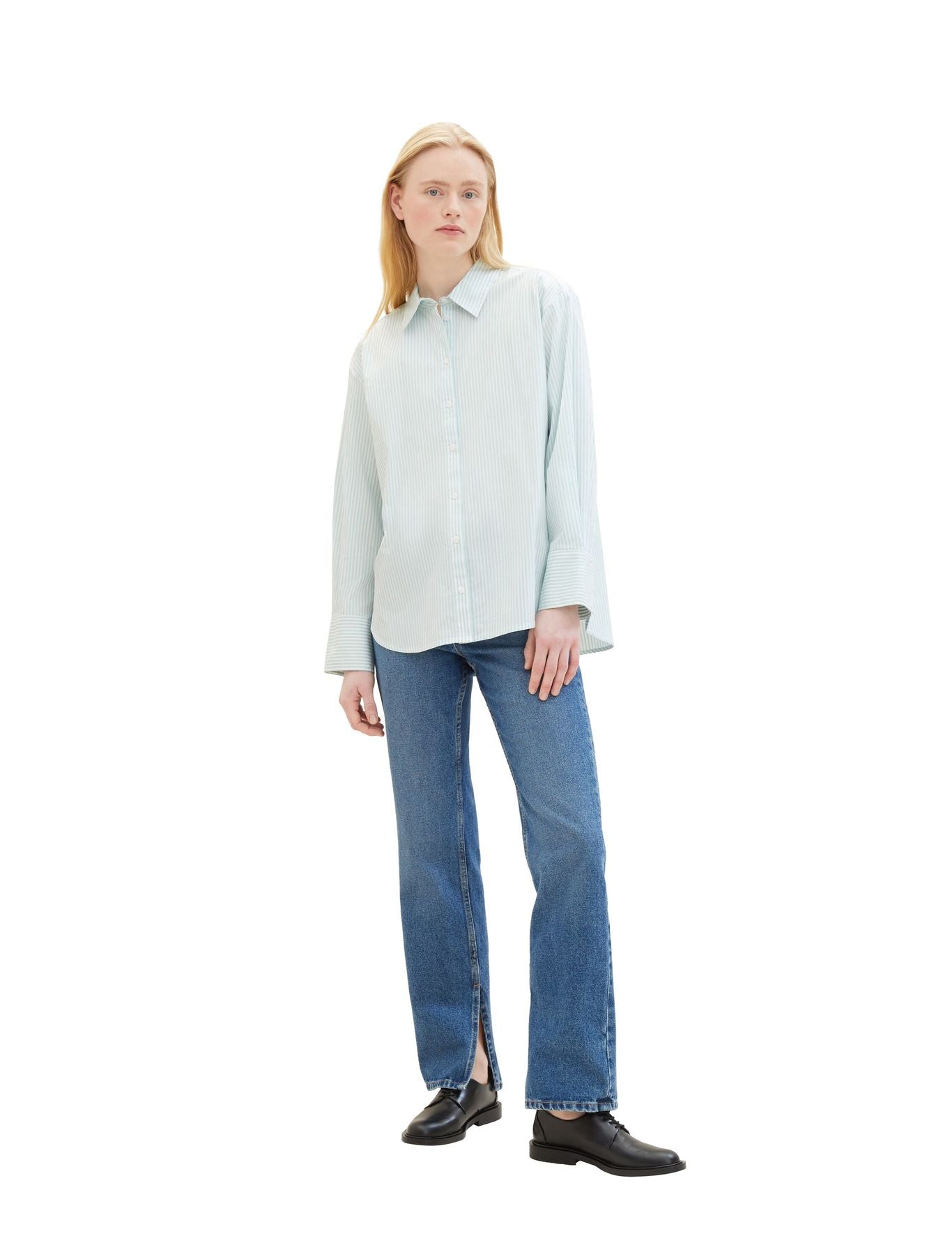 Loose Fit Hemd mit Streifen