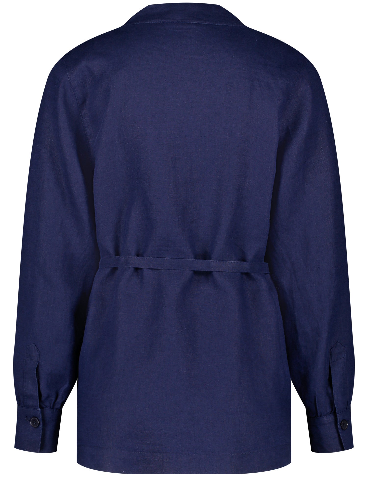 Lässiger Leinenblazer mit Taillenband