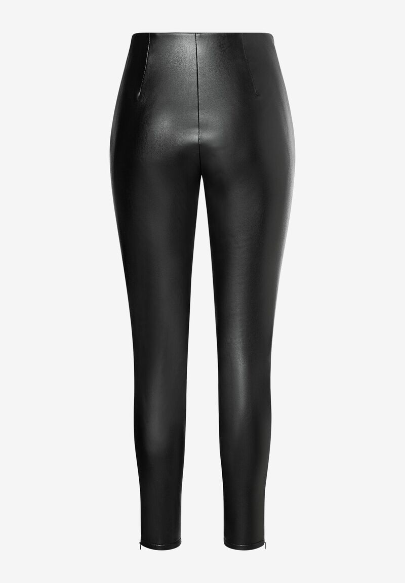 Kunstleder Leggings schwarz Herbst-Kollektion