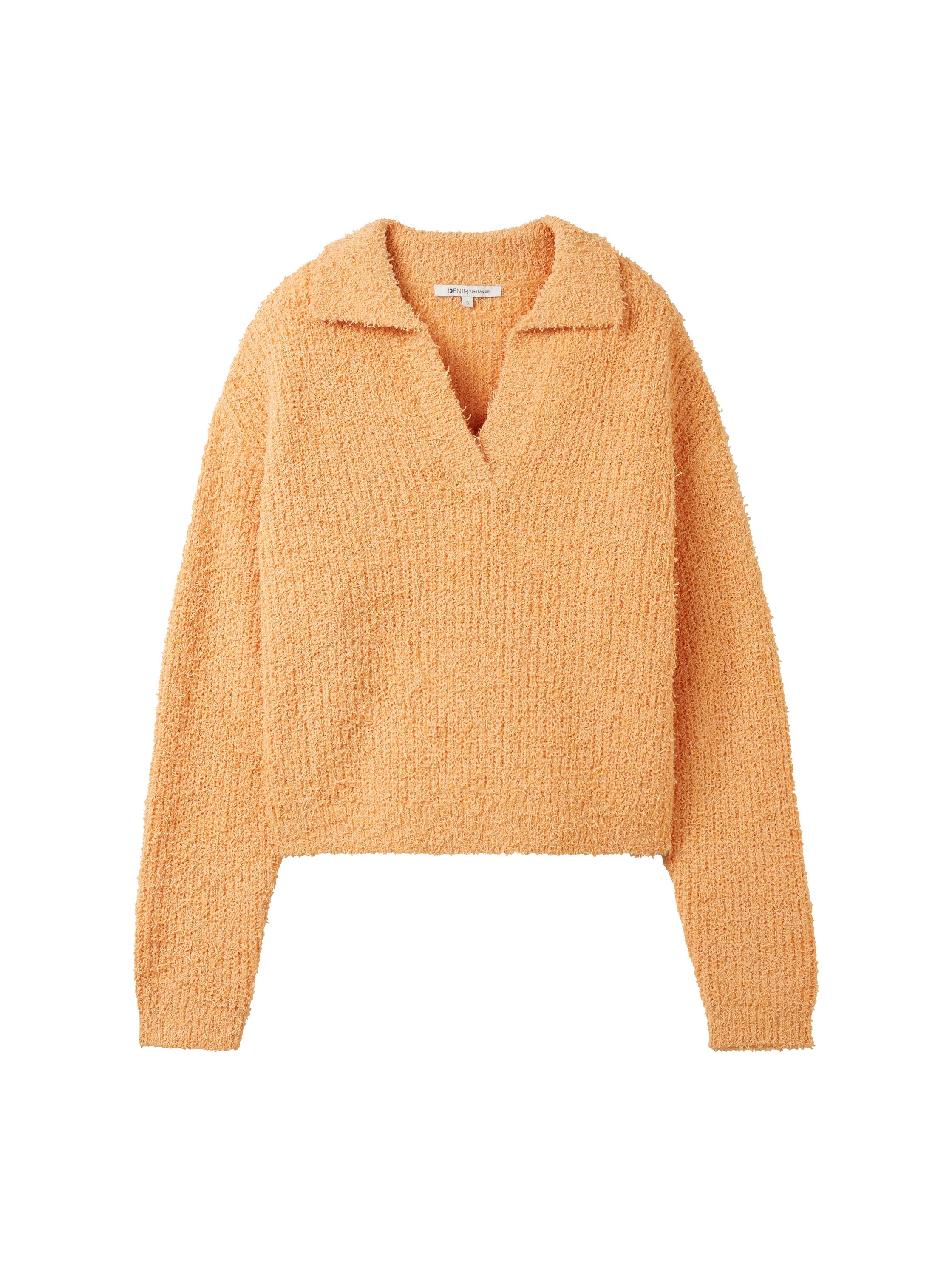 Strukturierter Strickpullover