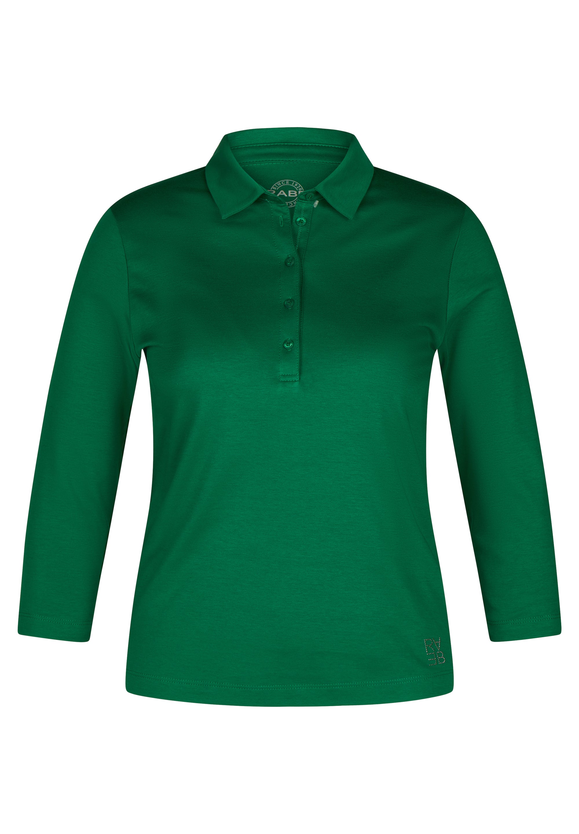 Shirt mit Polokragen und 3/4-Arm