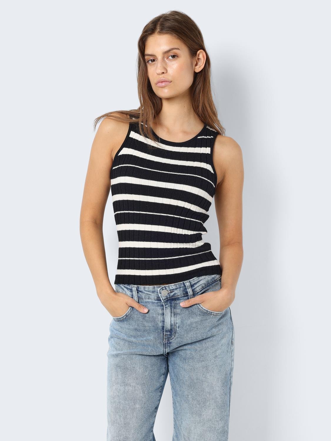 NMFREYA S/L O-NECK KNIT TOP FWD DD