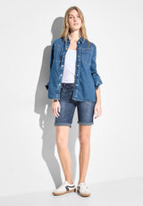 Mittelblaue Jeans Shorts