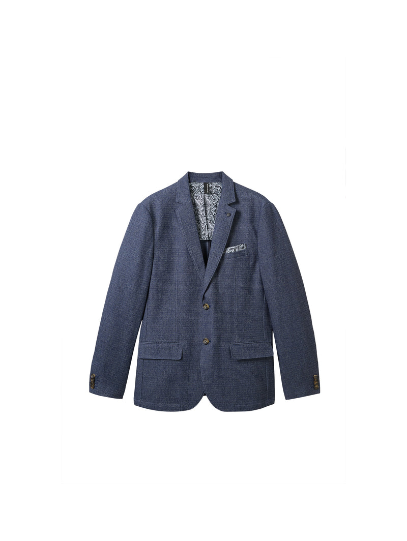 casual woven blazer