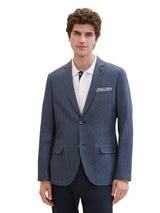 casual woven blazer