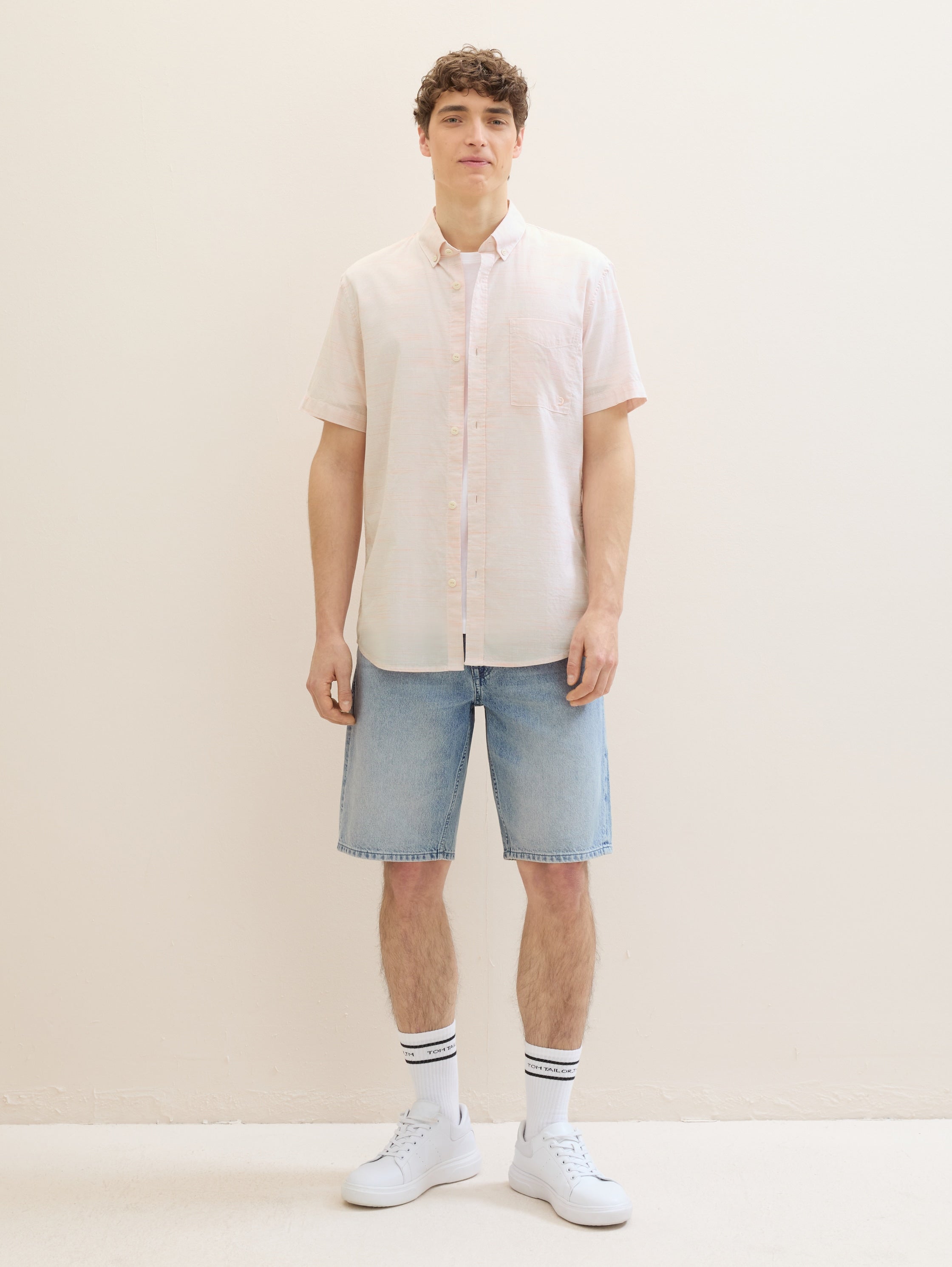 striped slubyarn shirt