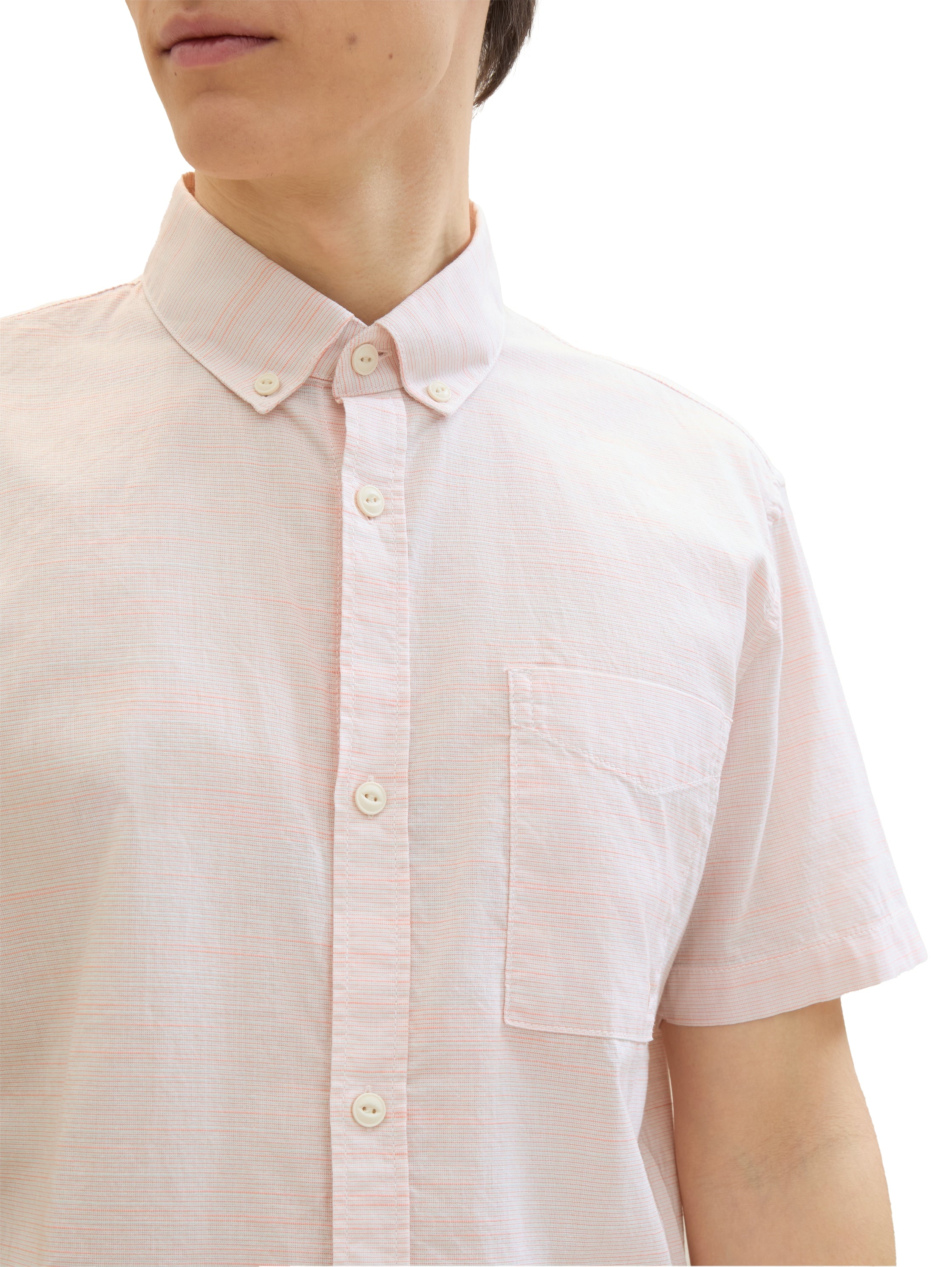 striped slubyarn shirt