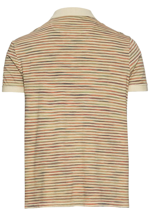 Jersey Poloshirt mit Multicolour-Streifen