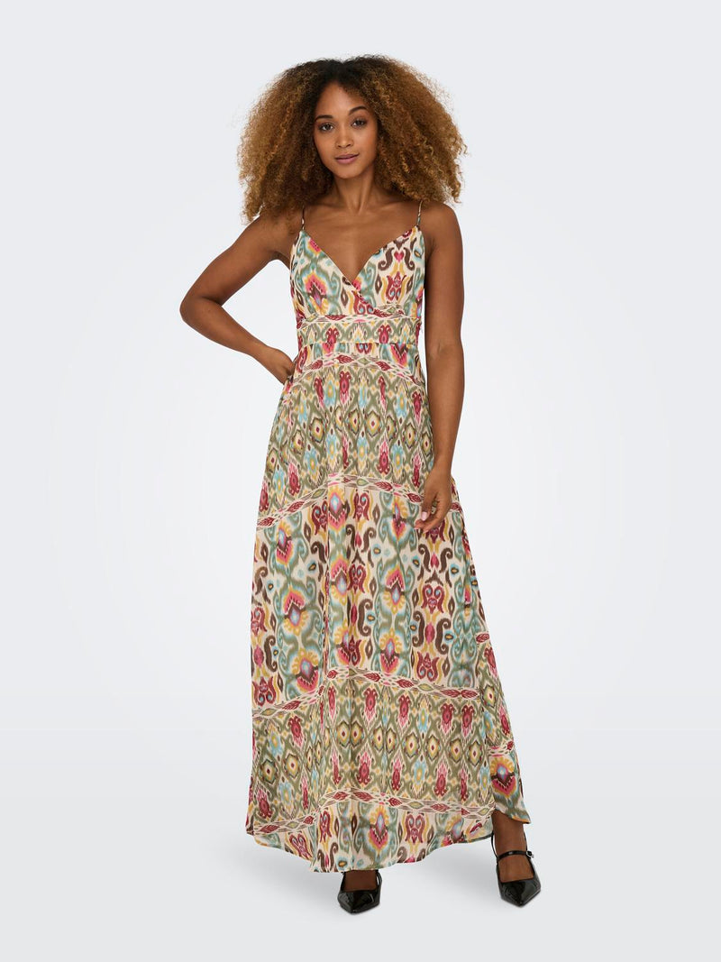 ONLASTA LIFE STRAP VNECK ANKEL DRESS PTM