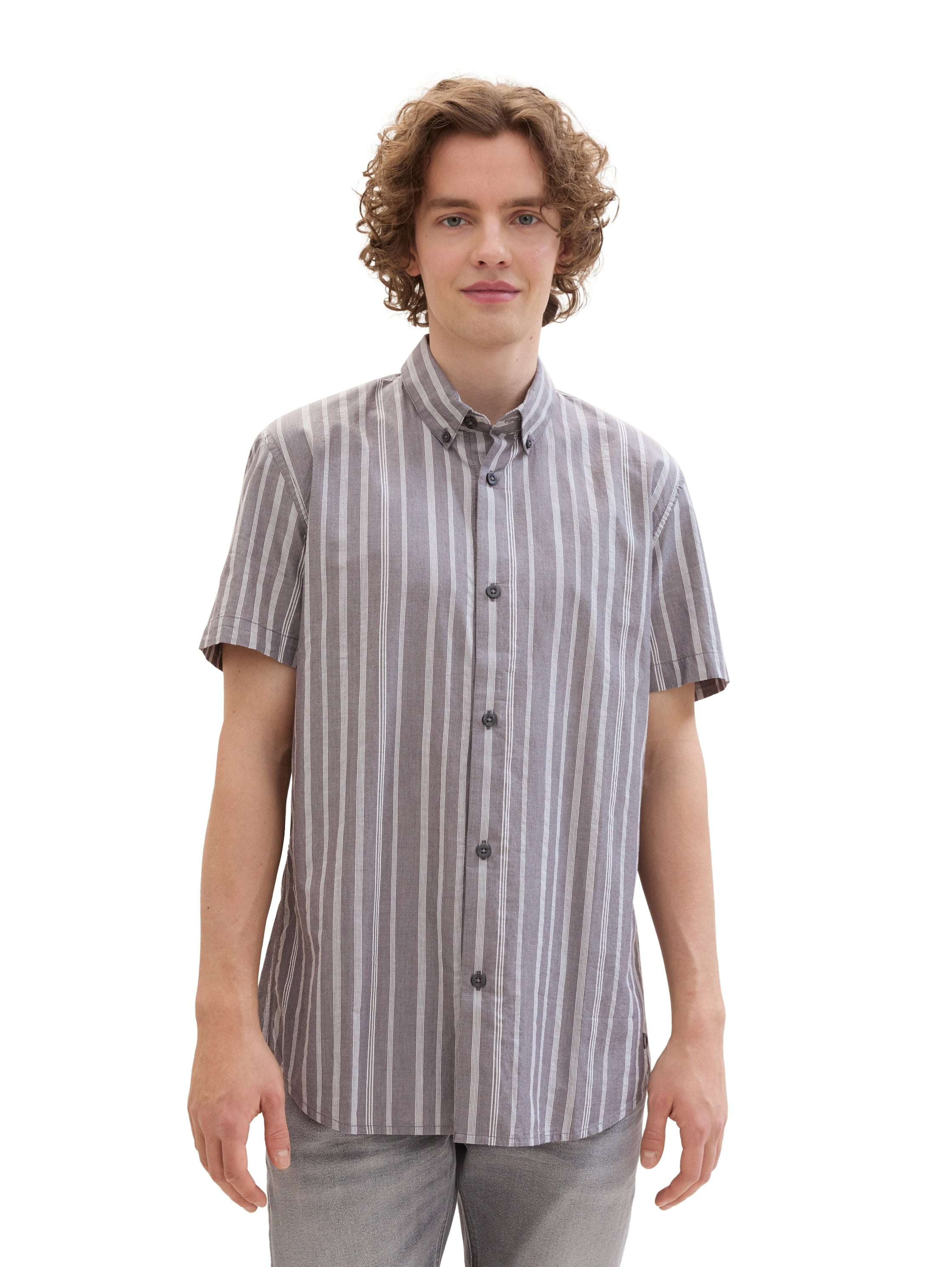 Gestreiftes Kurzarmhemd
