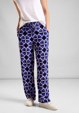Viskose Hose mit Print