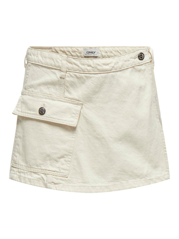 ONLMIRA REG ECRU DNM SKORT TAI