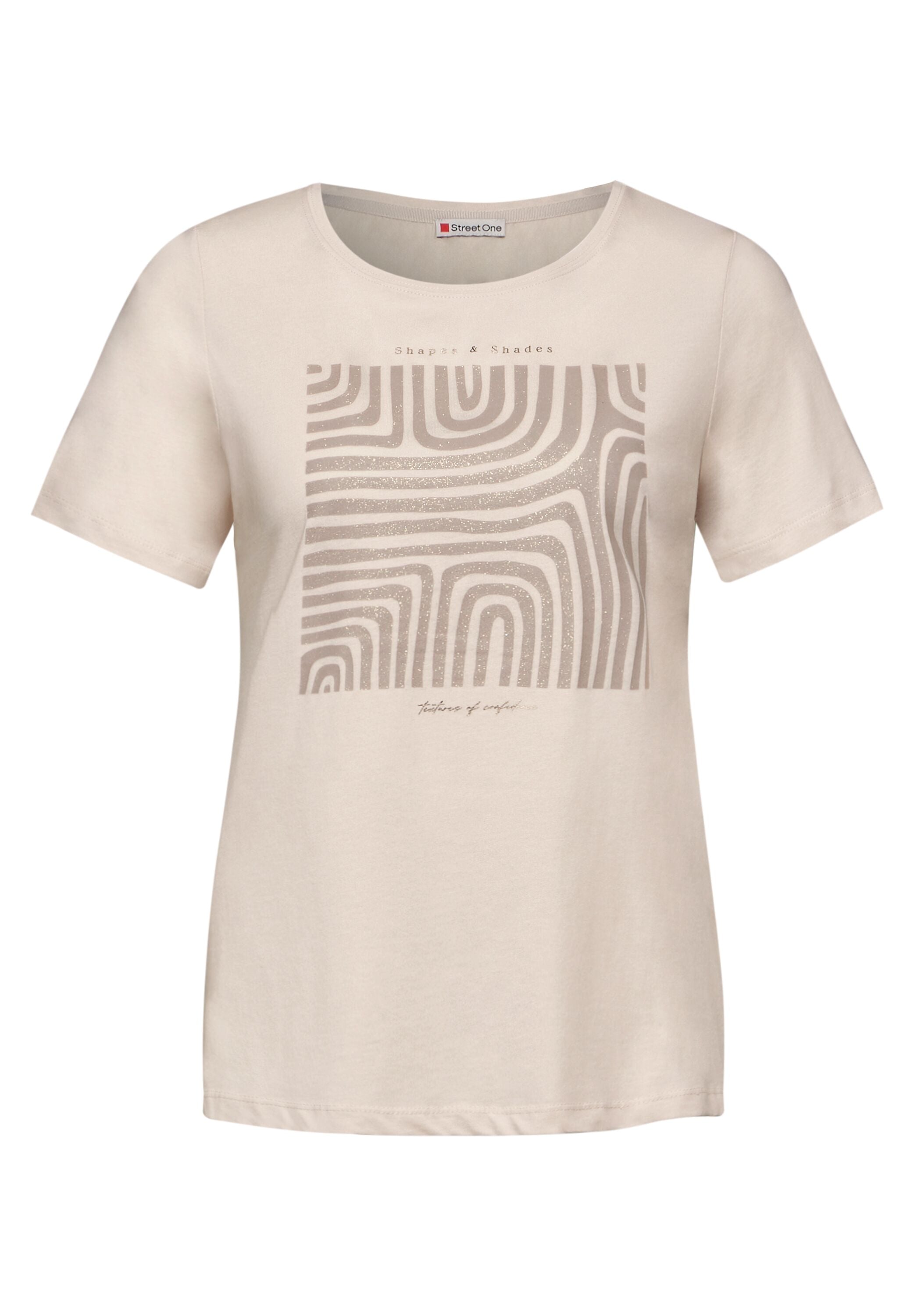 T-Shirt mit Glitter-Motiv