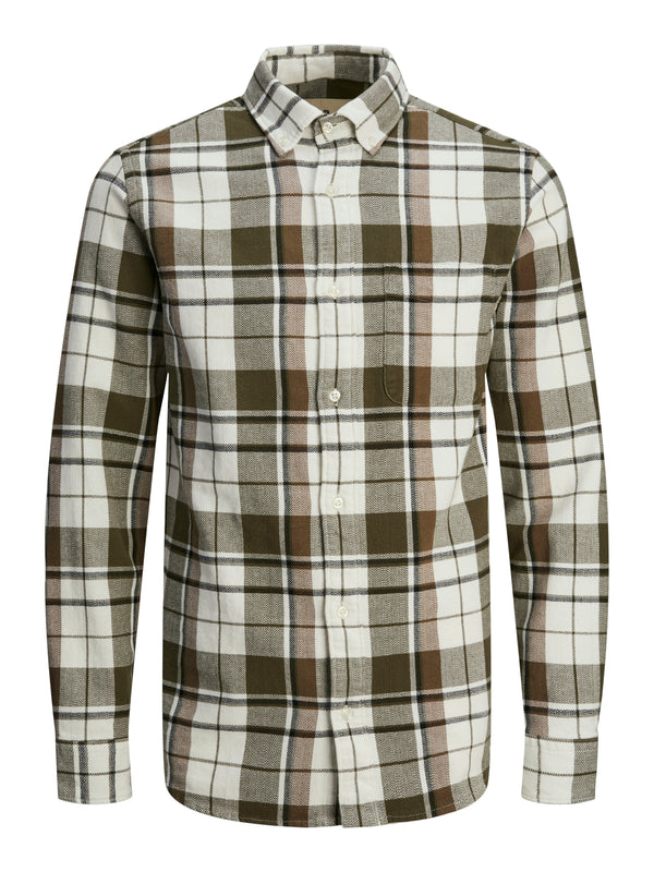 JPRBLUBROOK CHECK STRUCTURE L/S SHIRT SN