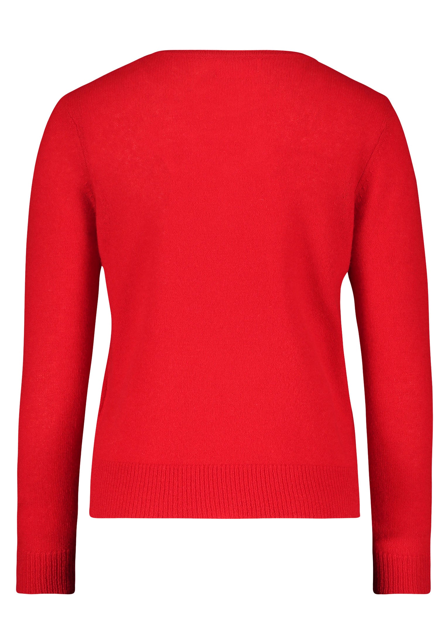 Feinstrickpullover 100 % Kaschmir mit V-Ausschnitt