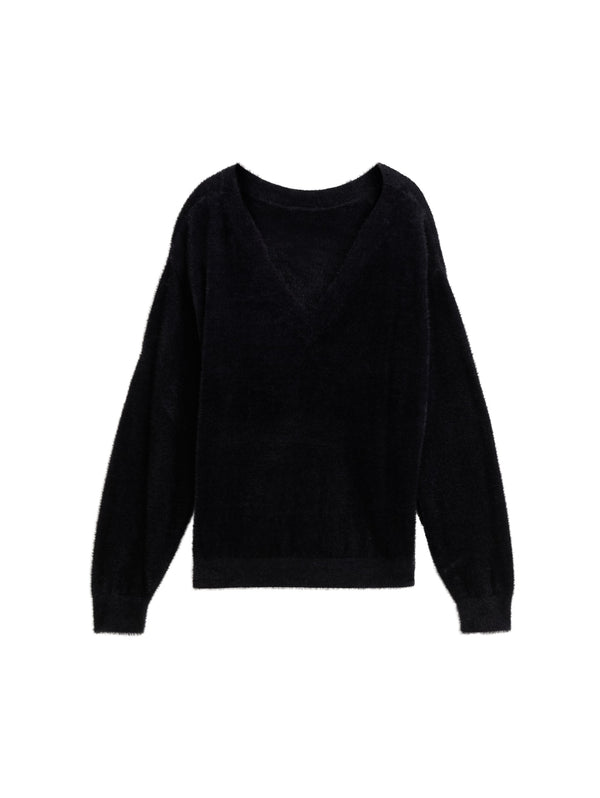 Strickpullover aus Federgarn