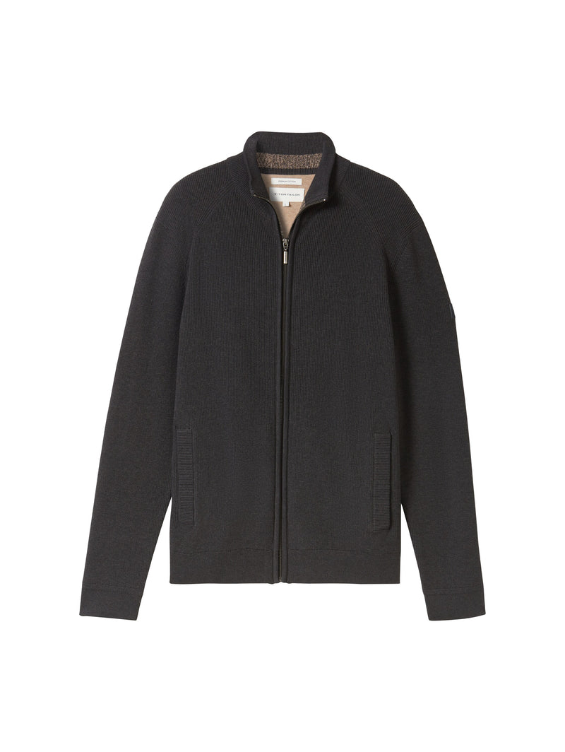 Strukturierte Strickjacke
