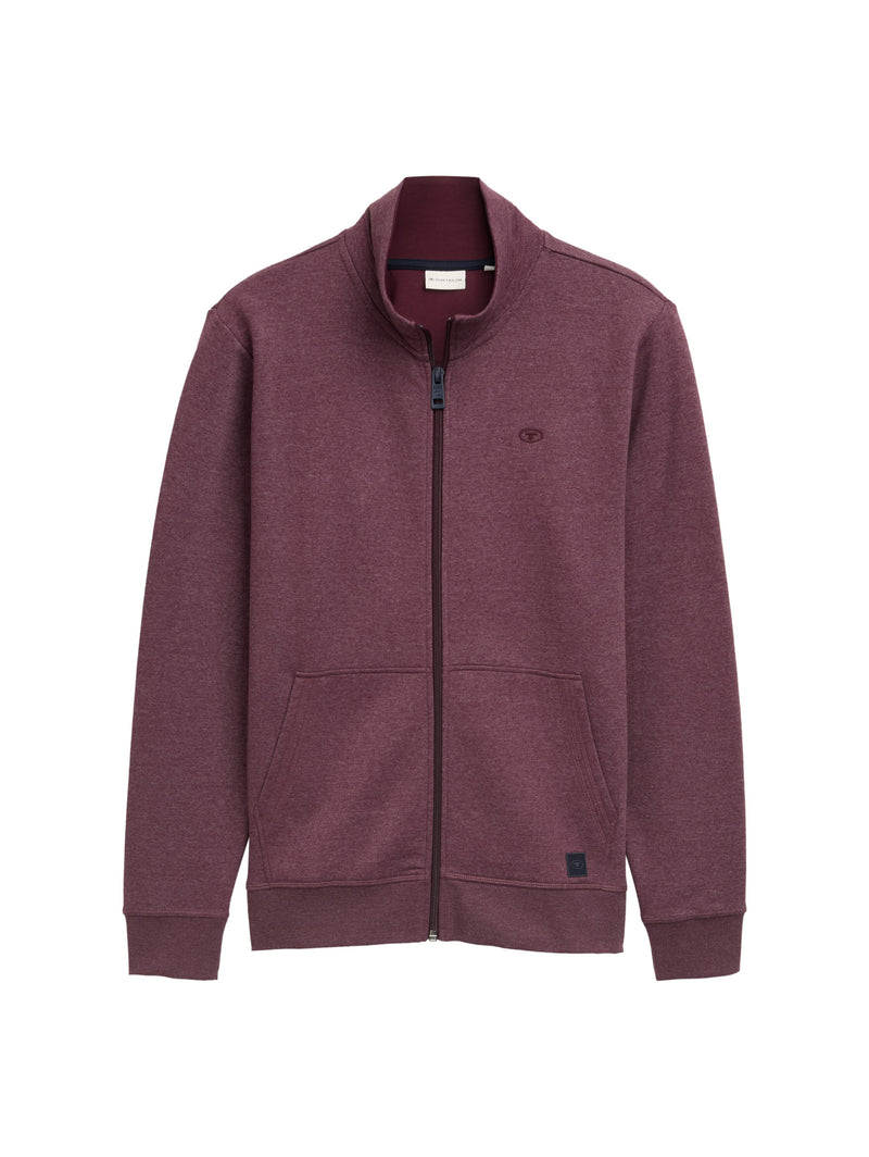 Sweatjacke in Melange Optik