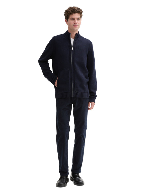 Strickjacke mit Reißverschluss