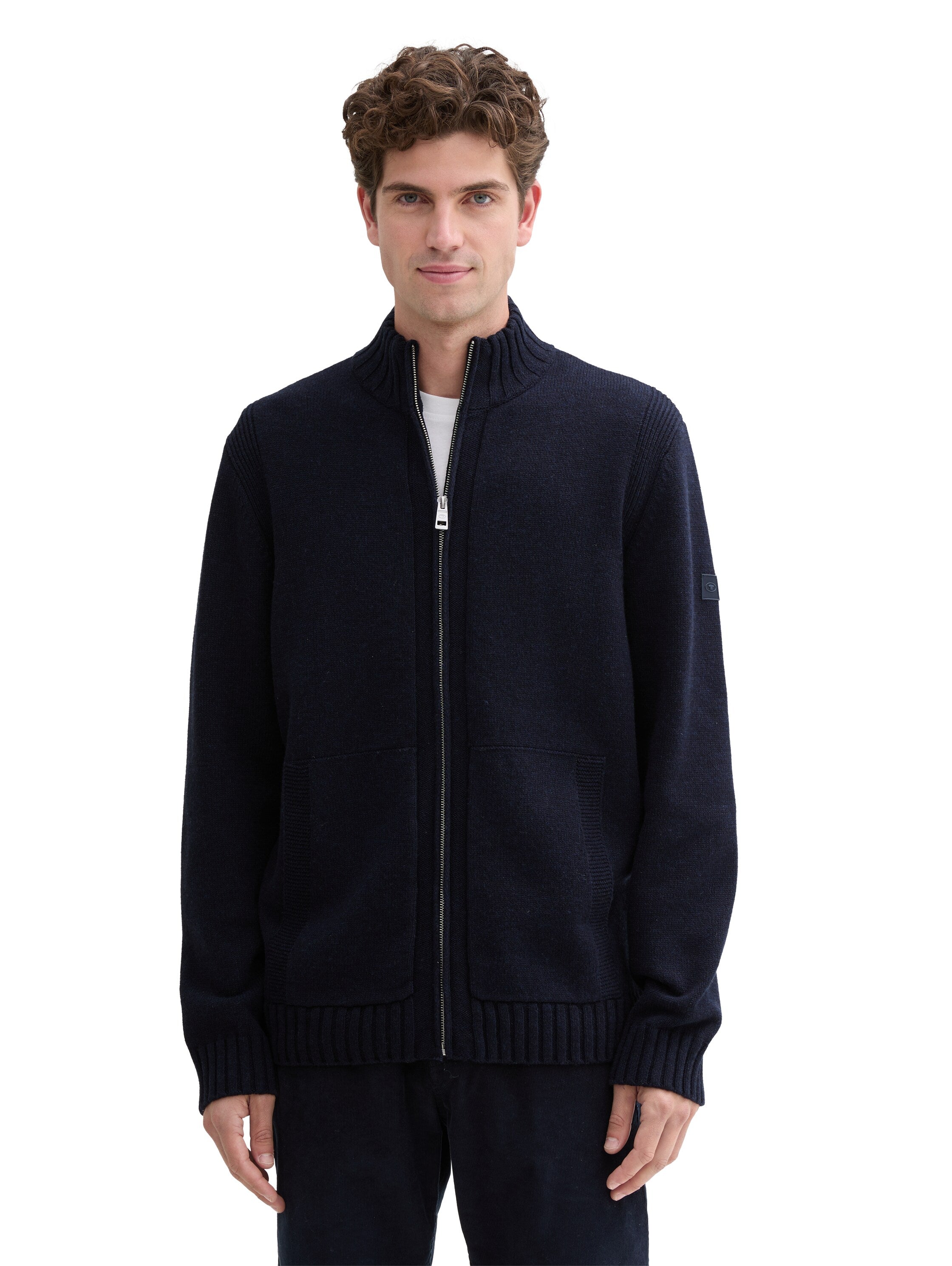 Strickjacke mit Reißverschluss