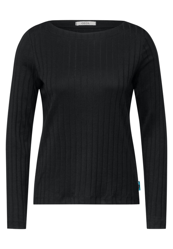 Shirt mit Rippstruktur