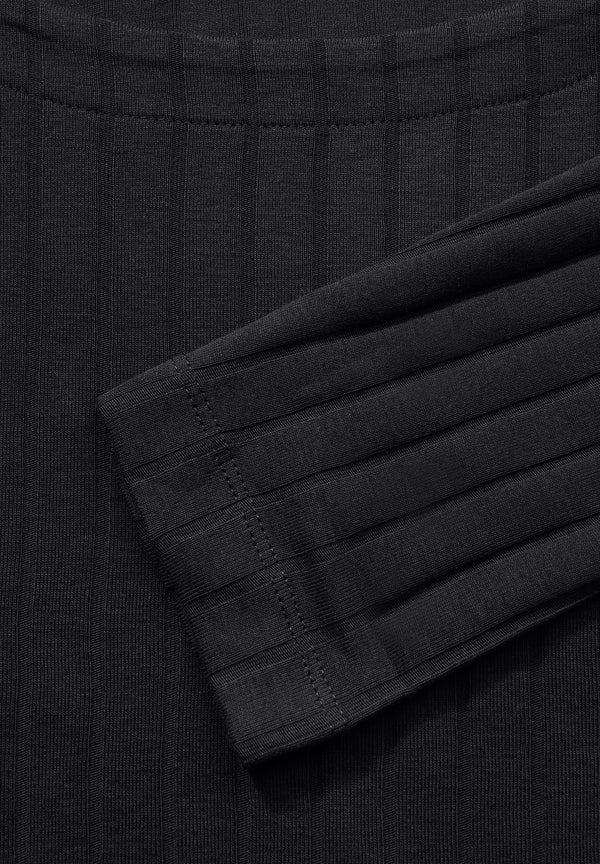 Shirt mit Rippstruktur