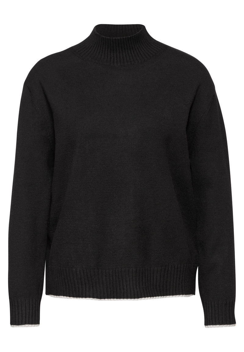 Pullover mit Stehkragen