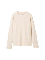Sweatshirt mit Waffelstruktur