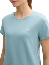 Basic T-Shirt aus Baumwolle mit Print