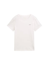 Basic T-Shirt aus Baumwolle mit Print