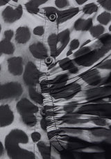 Bluse mit Raffungen