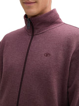 Sweatjacke in Melange Optik