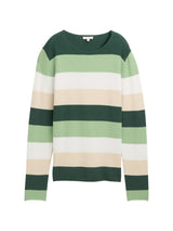 Gestreifter Strickpullover