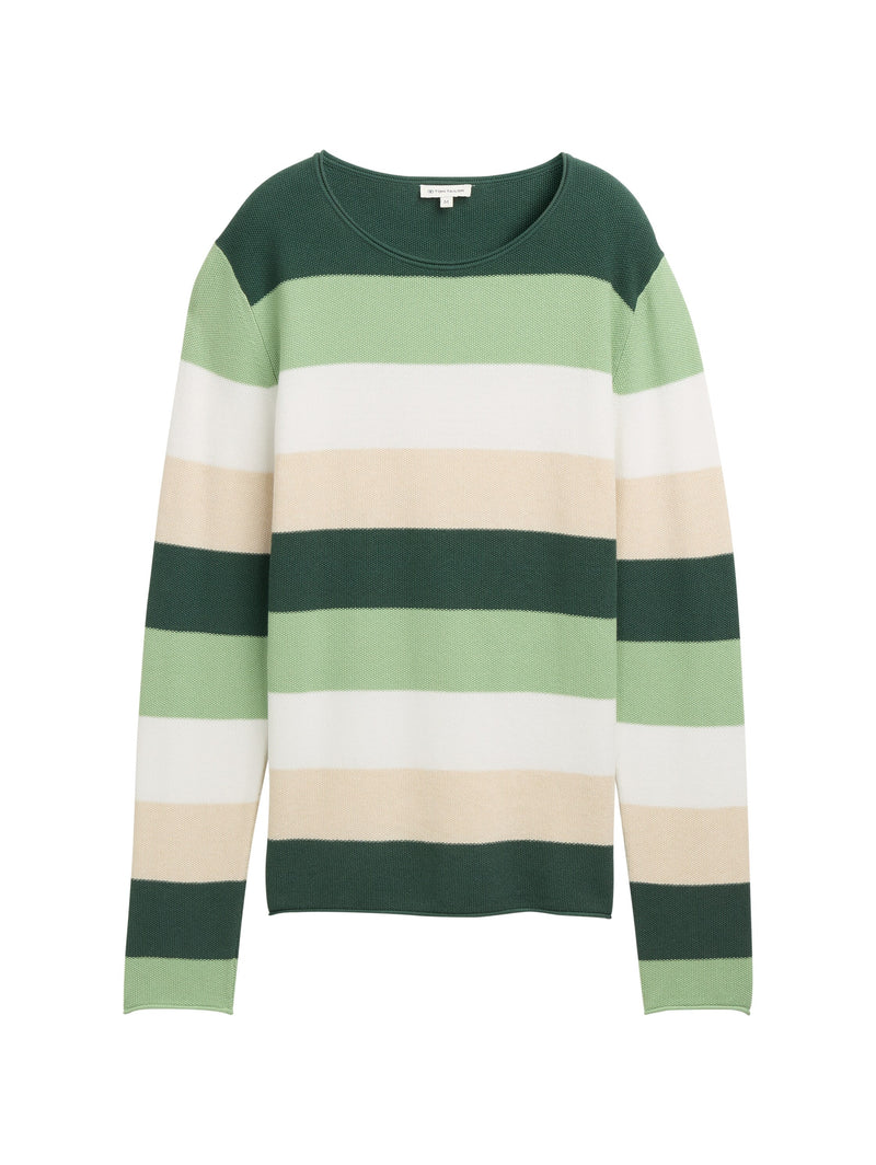 Gestreifter Strickpullover