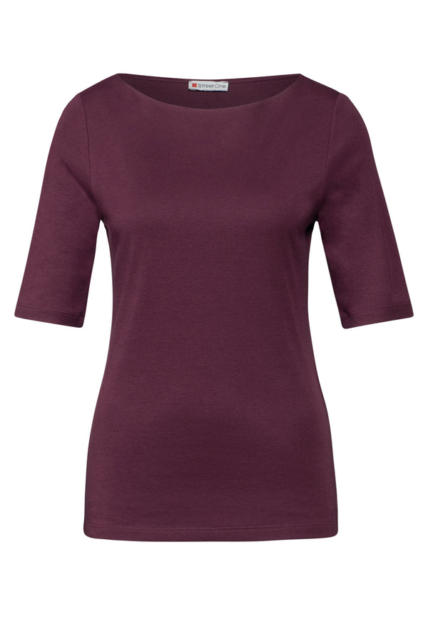 T-Shirt in Unifarbe
