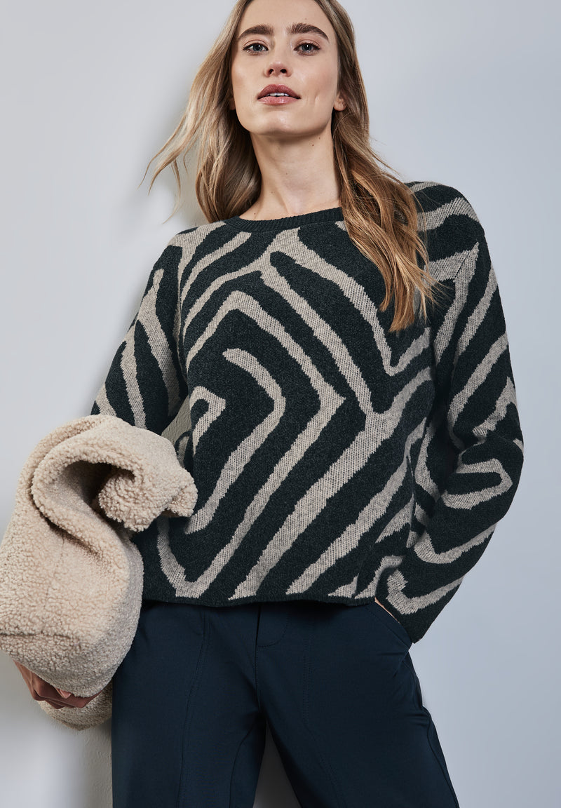 Jaquard-Pullover