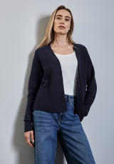 Offener Strukturcardigan
