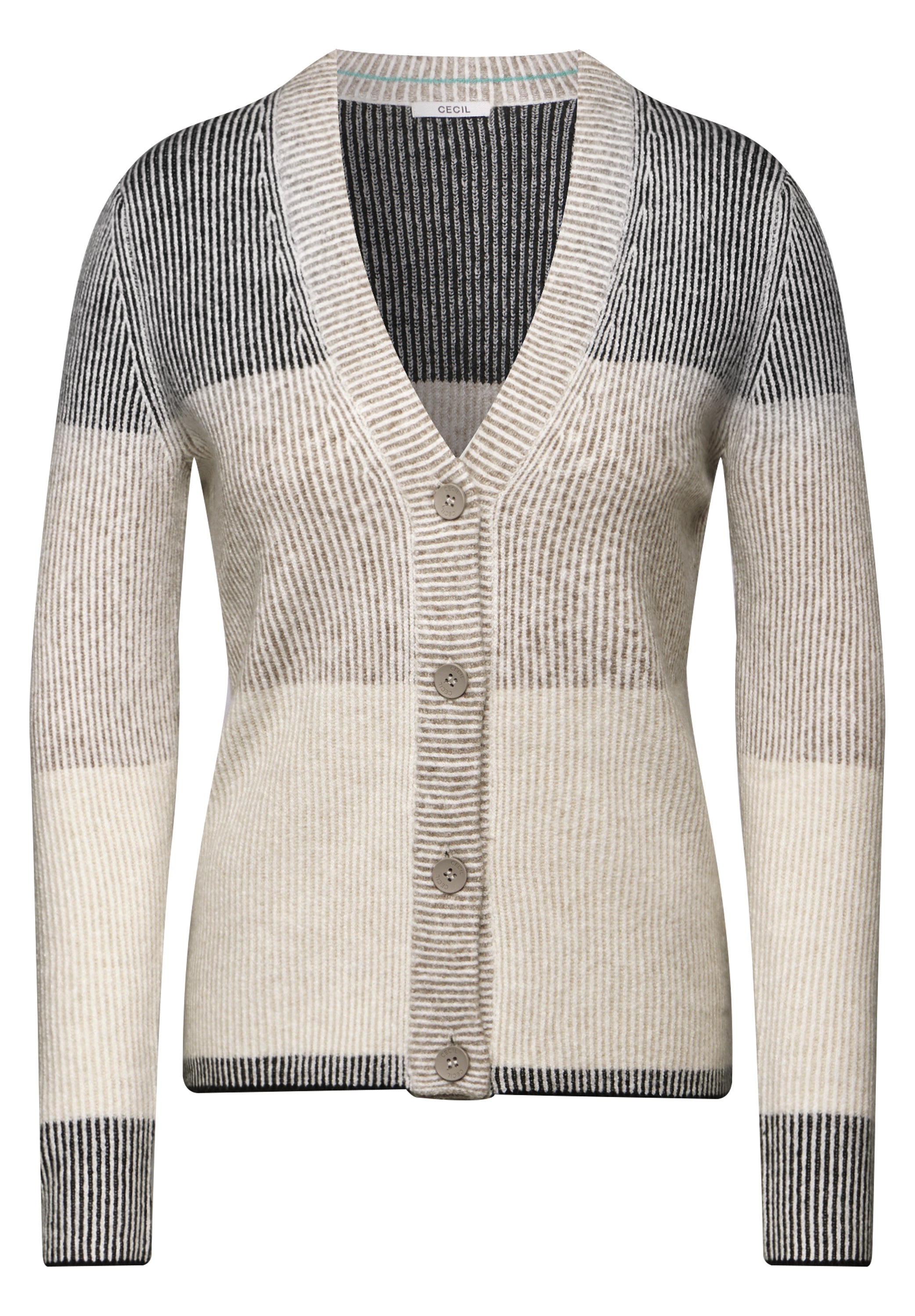 Cardigan mit Blockstreifen