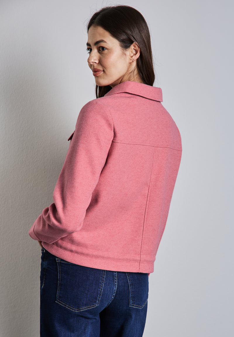 Jacke in Wolloptik