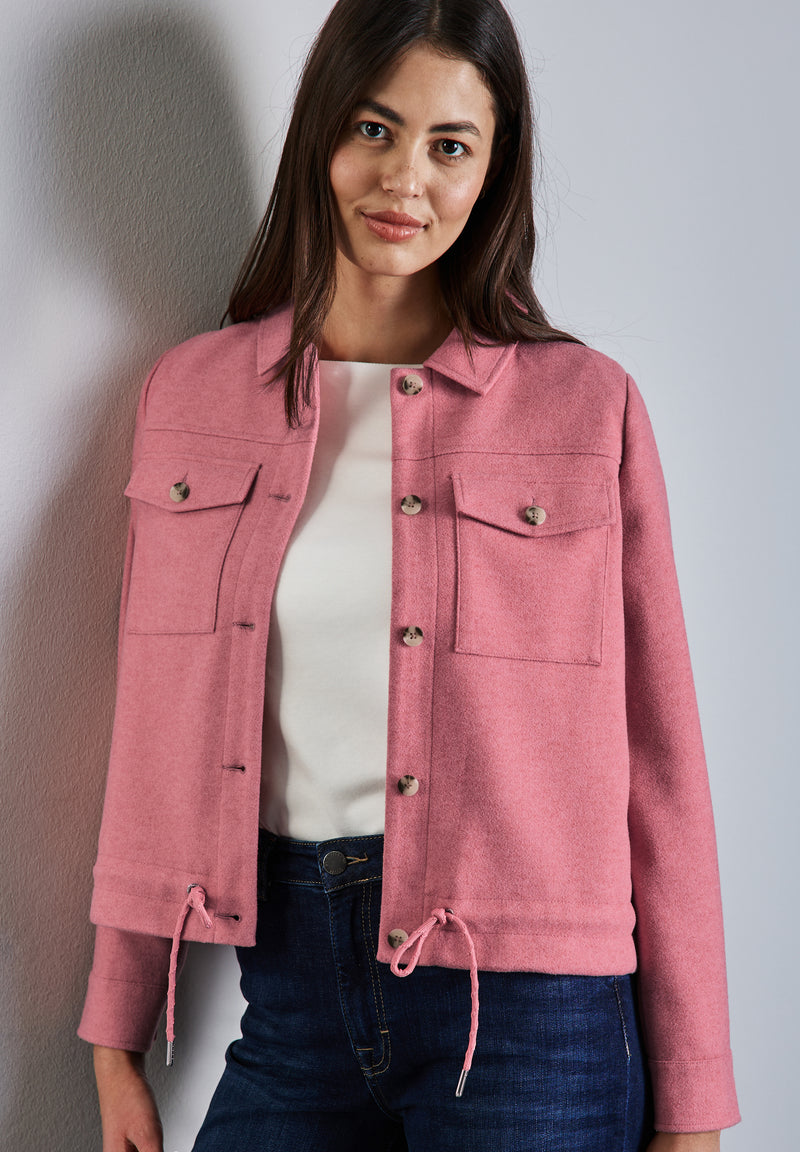 Jacke in Wolloptik
